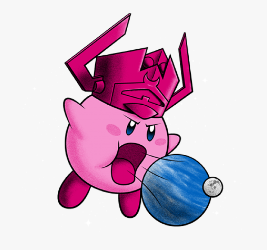 Inhaler Of Worlds - Galactus Kirby Nintendo, HD Png Download