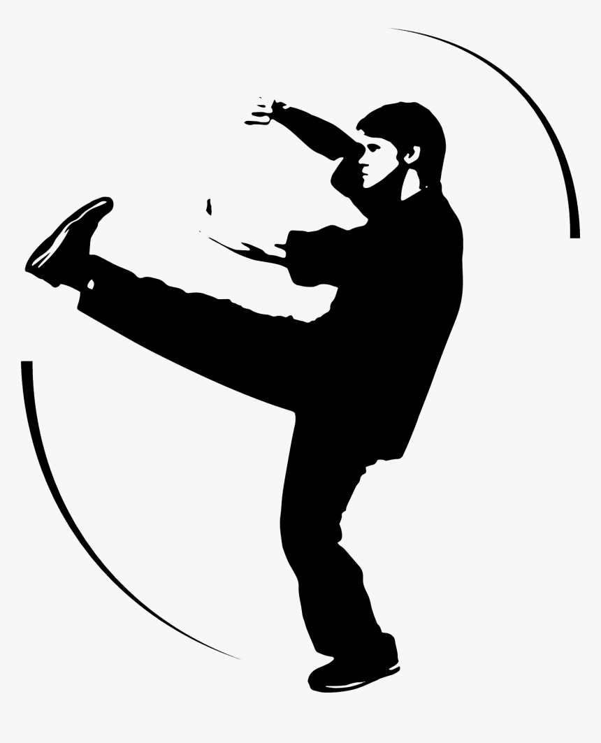 Authentic Kung Fu - Silhouette, HD Png Download