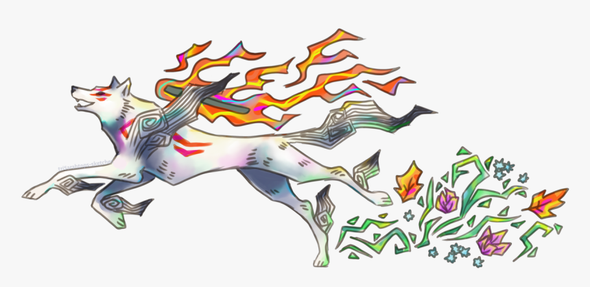 Amaterasu Okami Okami Amaterasu I Haven T Had As Much - Illustration, HD Png Download