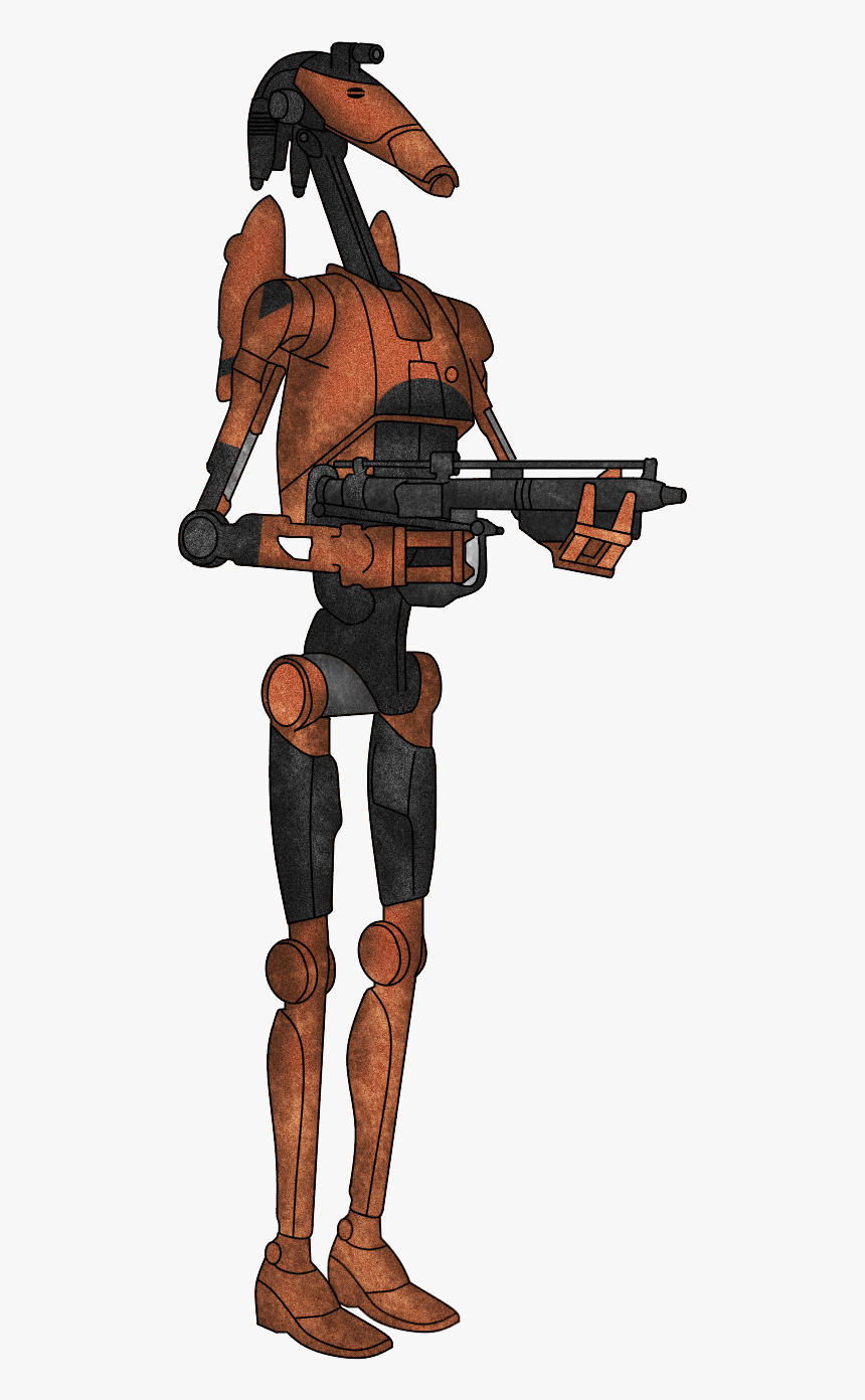 B1-series Rocket Battle Droid By Luca9108 - B1 Battle Droid Black, HD Png Download