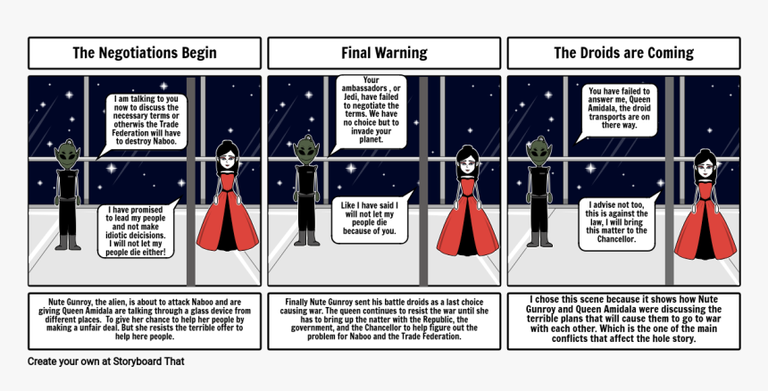 Star Wars The Phantom Menace Stroyboard Pages 1 3, HD Png Download