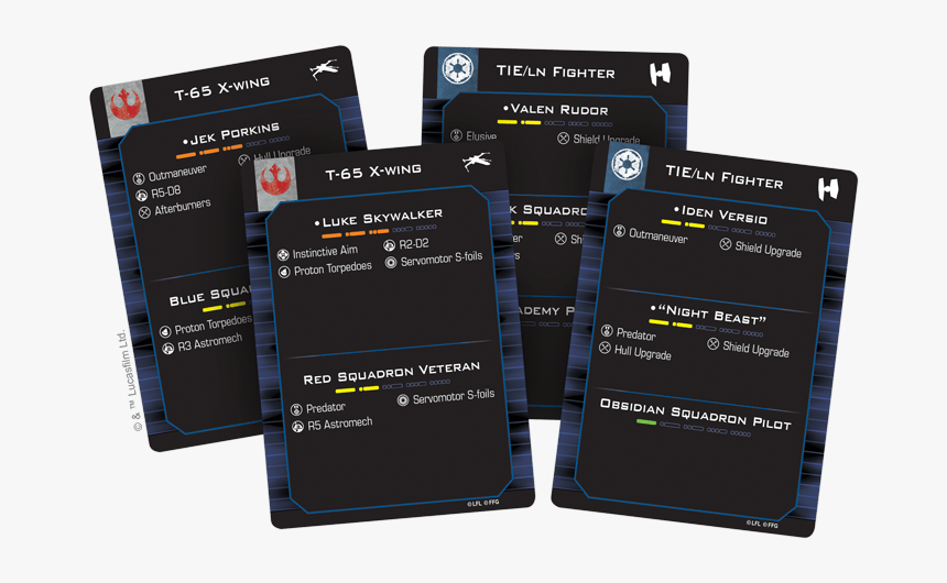 X Wing Quick Build Cards, HD Png Download , Transparent Png Image PNGitem