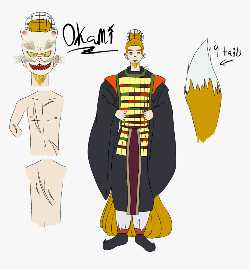 Okami Character Ref - Illustration, HD Png Download