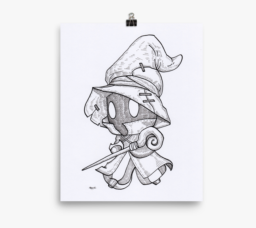 Vivi Black Mage Art Print - Illustration, HD Png Download