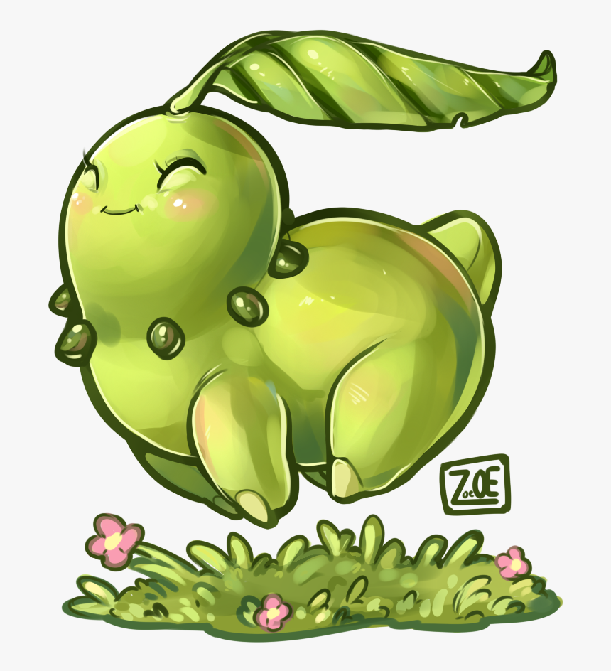 Pokeddexy Chikorita, HD Png Download