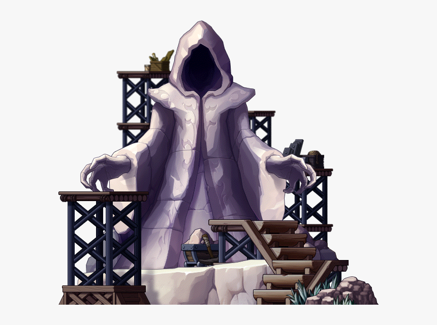 Statue Of The Black Mage - Black Mage In Maple, HD Png Download