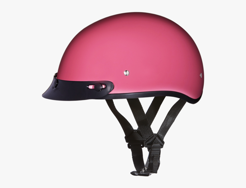 Daytona Helmets Motorcycle Half Helmet Skull Cap Hi - Pink Dot Helmet, HD Png Download