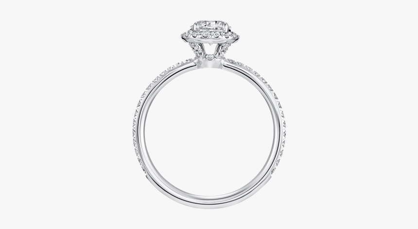 The One, Round Brilliant Diamond Micropavé Engagement - Engagement Ring, HD Png Download