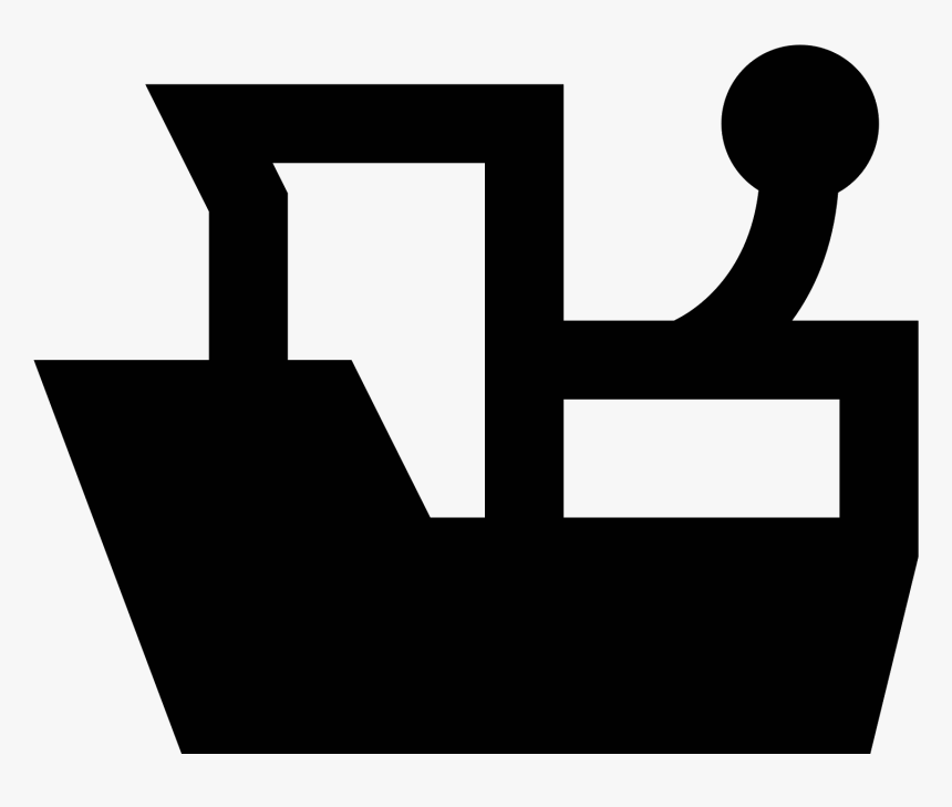 Moored Boat Icon, HD Png Download