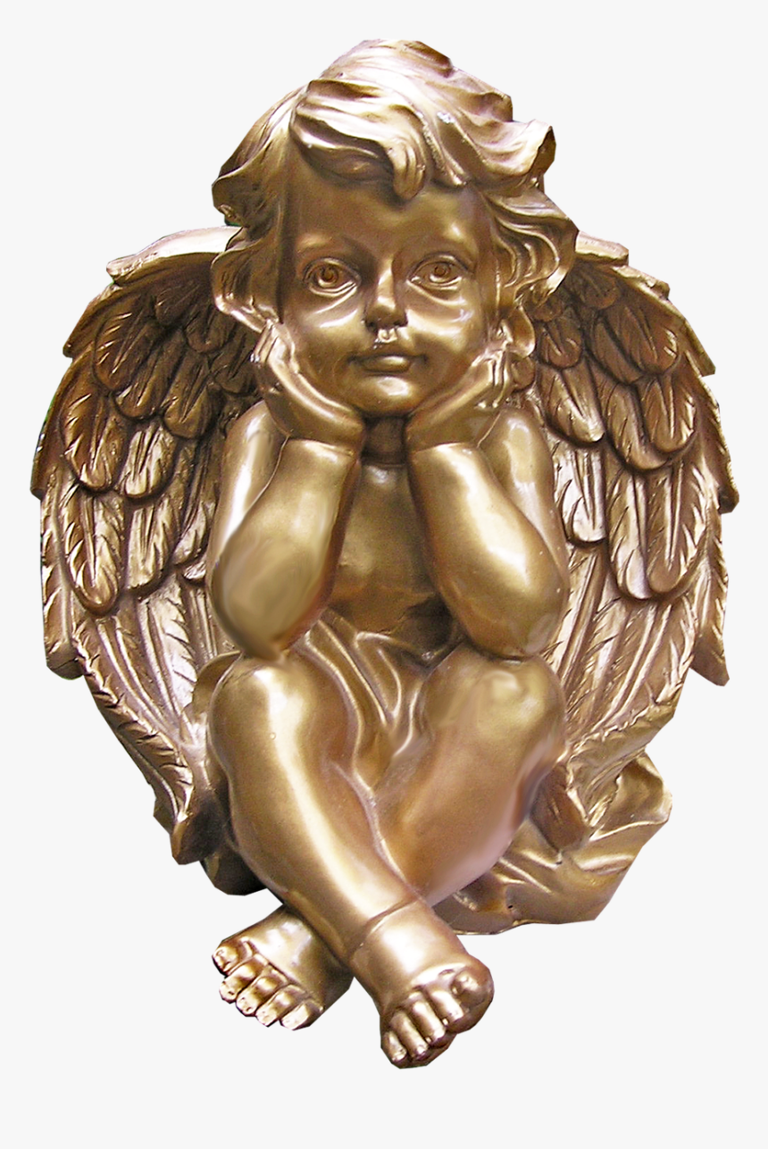 Cherub, Golden, Christmas, Decorative - Golden Cherub, HD Png Download