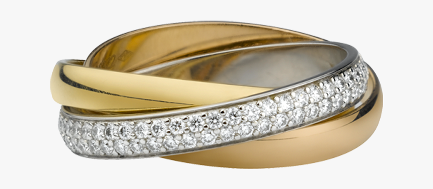 Cartier Ring 3 Bands, HD Png Download