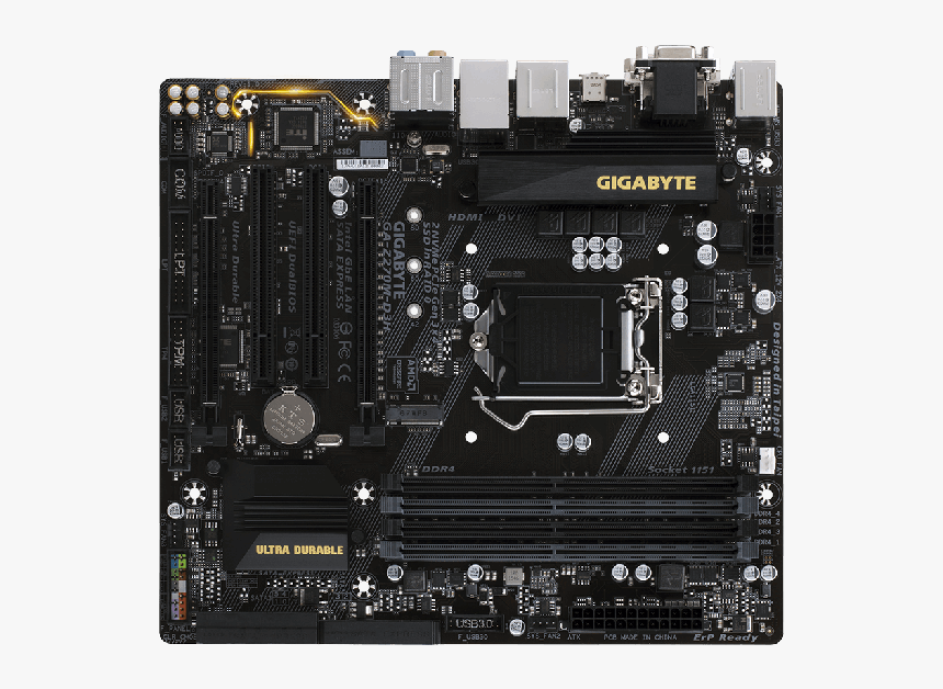 Gigabyte Ga Z270m D3h, HD Png Download
