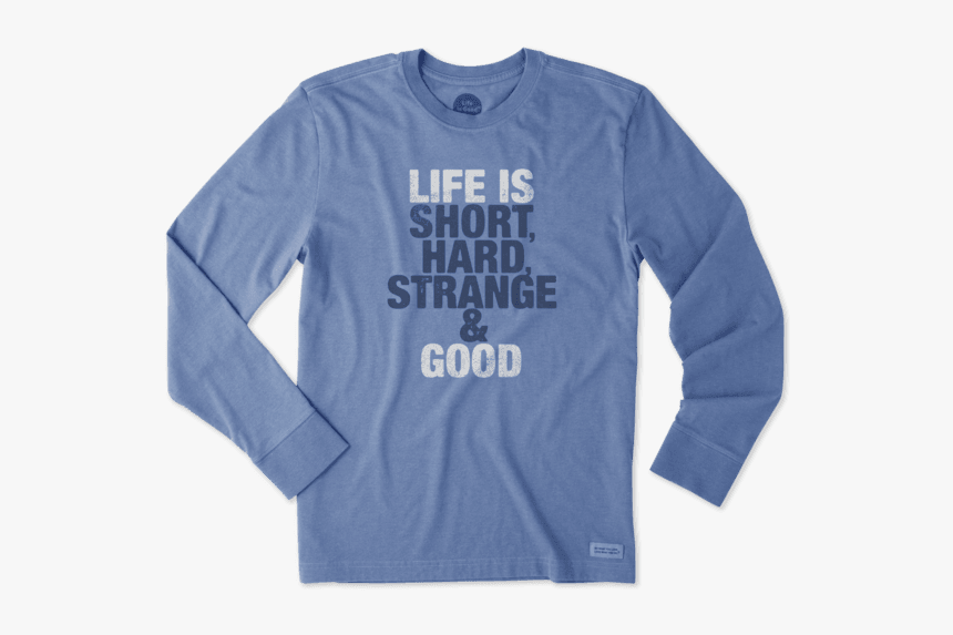Men S Short, Hard, & Strange Long Sleeve Crusher Tee - Yardbarker, HD Png Download