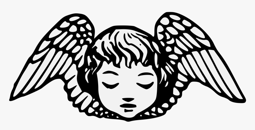 Baby Head With Wings, HD Png Download