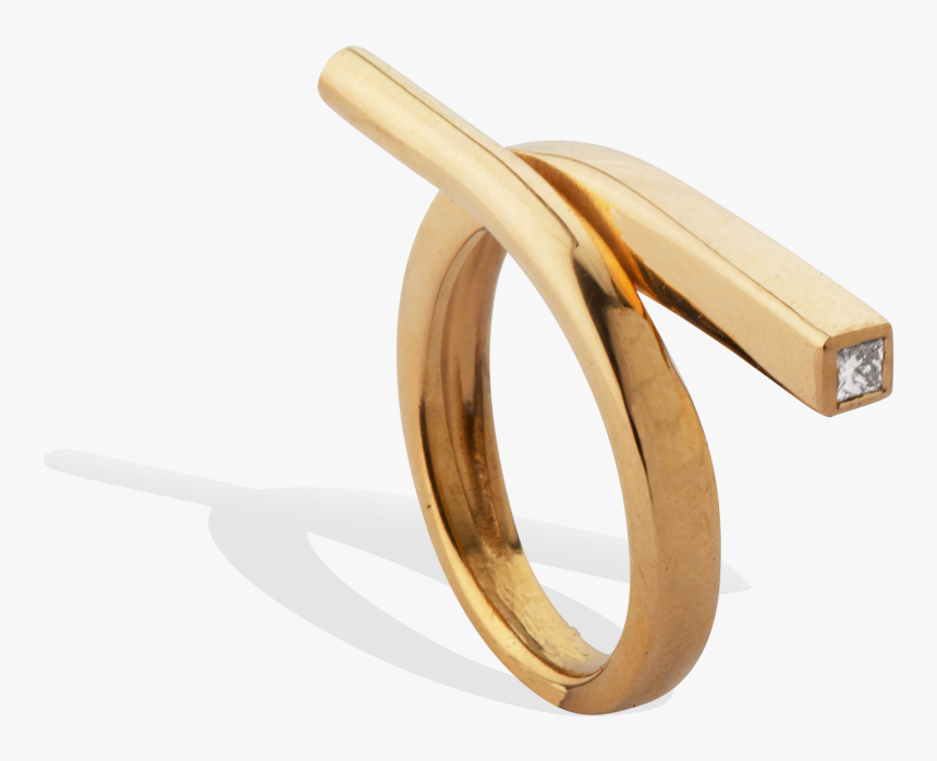 Gold Diamond Ring Flight Completedworks Fine Jewellery - Body Jewelry, HD Png Download