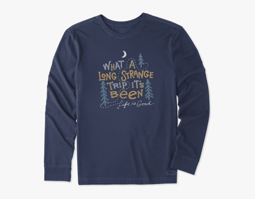 Men S Strange Trip Long Sleeve Crusher Tee - Shirt, HD Png Download