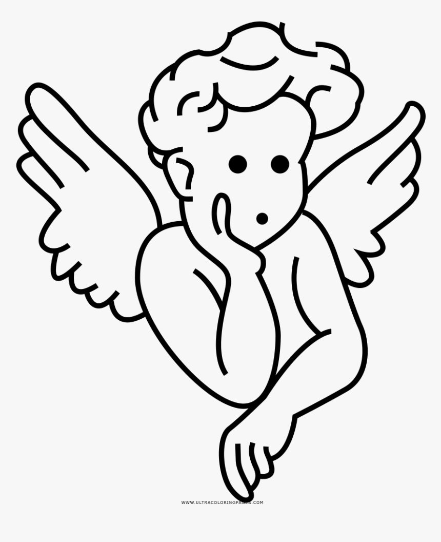 Cherub Coloring Page Querubin Dibujo Para Colorear Hd Png Download Transparent Png Image Pngitem