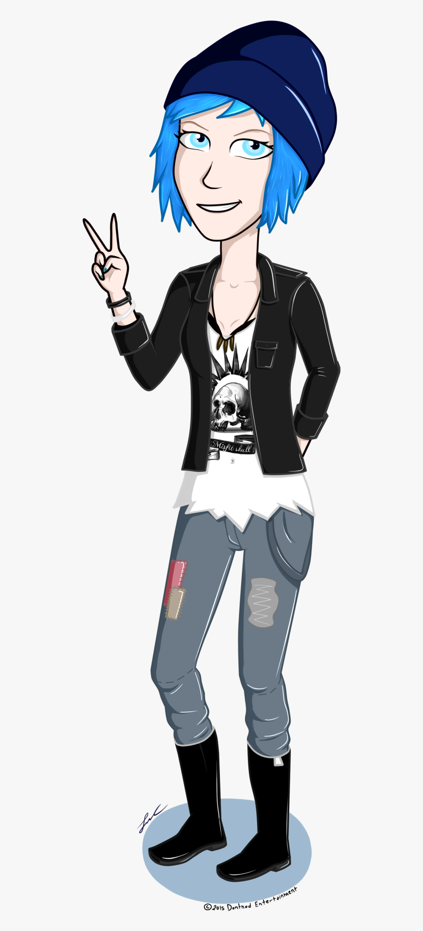 Chloe From Life Is Strange, By Me - Cartoon, HD Png Download