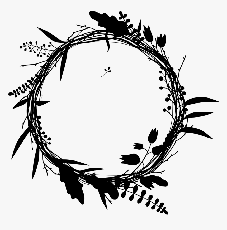 Wish You All The Best 2019 - Blue Watercolor Wreath Png, Transparent Png