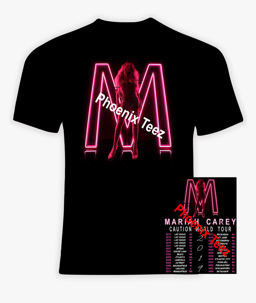 Mariah Carey 2019 Caution World Tour - Slayer 2018 Tour Shirt, HD Png Download