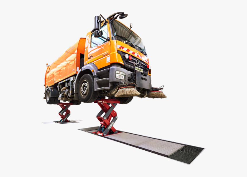 Inground Scissor Truck Lift - Trailer Truck, HD Png Download