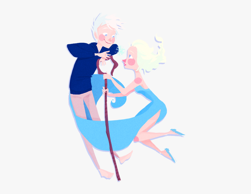 Jack Frost And Elsa - Illustration, HD Png Download