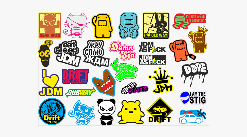 Стикербомбинг Jdm, HD Png Download