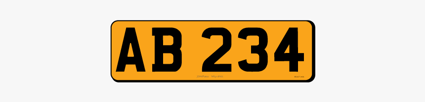 5 Digit Small Rectangle Jdm Rear Bespoke Legal Number - Small Motorcycle Number Plates, HD Png Download