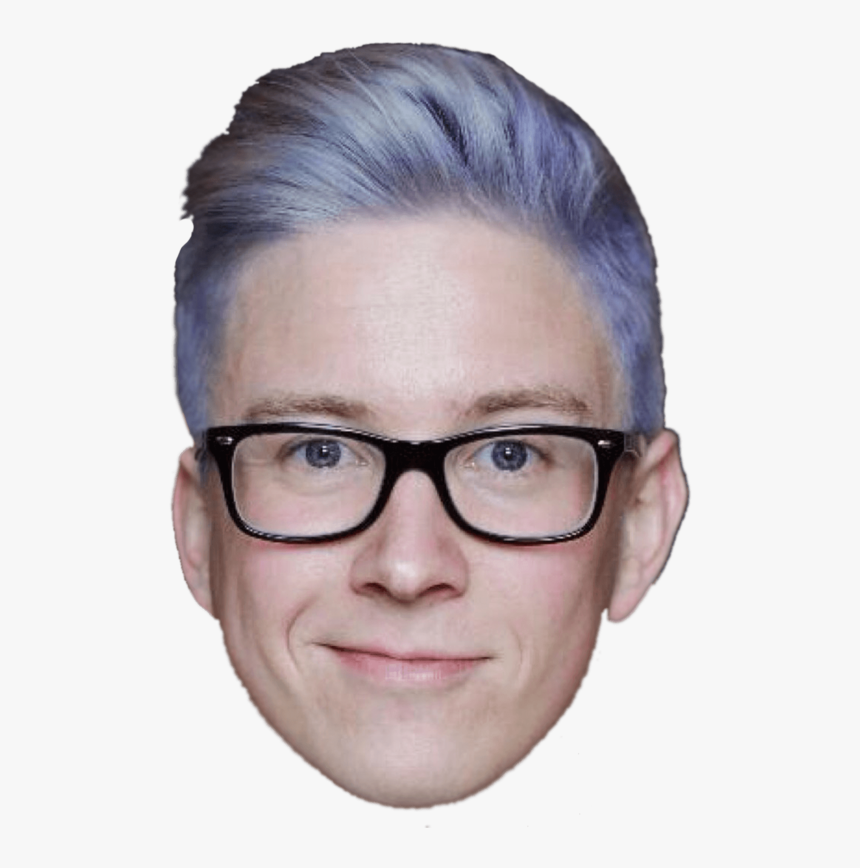 Tyler Oakley Front Face - Men With Glasses Front Face, HD Png Download