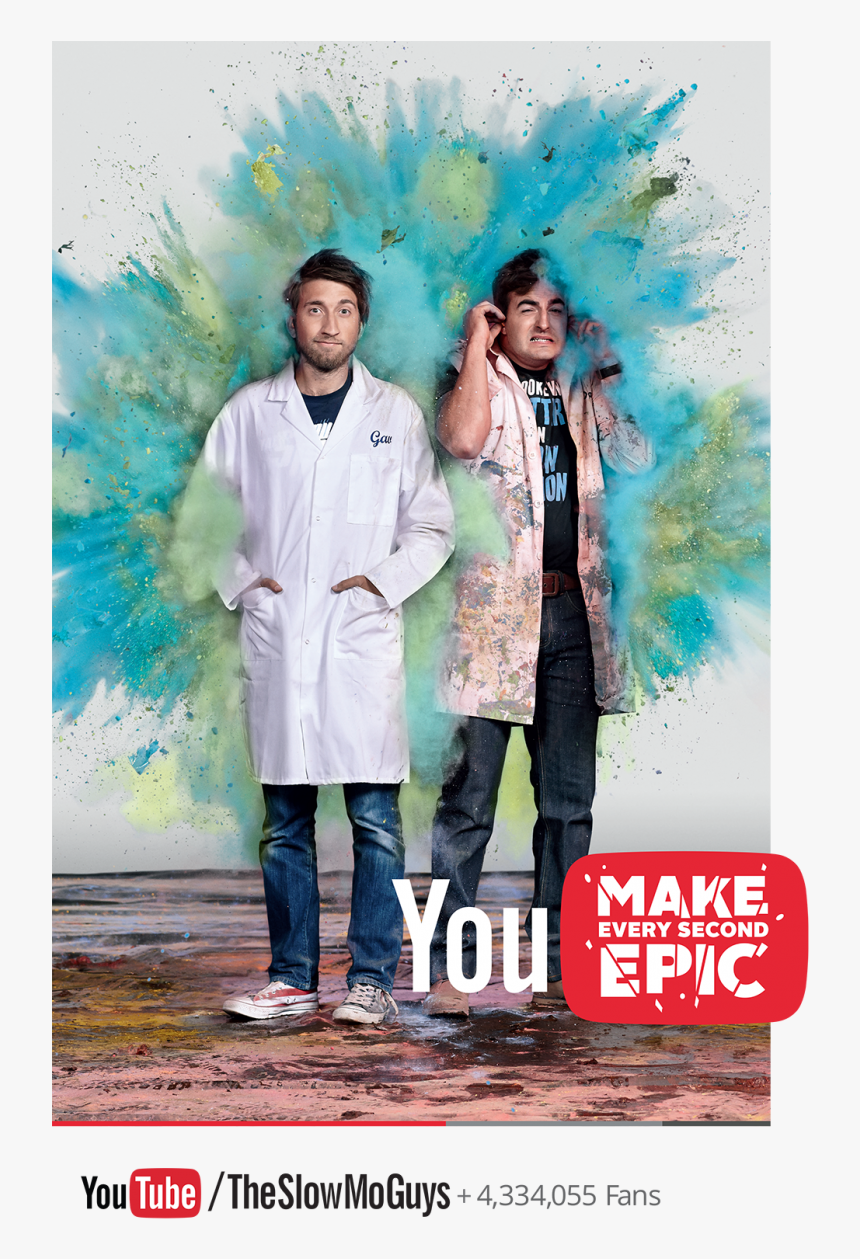 The Slow Mo Guys - Poster, HD Png Download