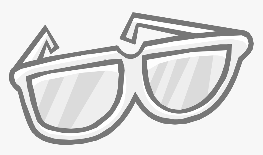 Thumb Image - White Glasses Club Penguin, HD Png Download