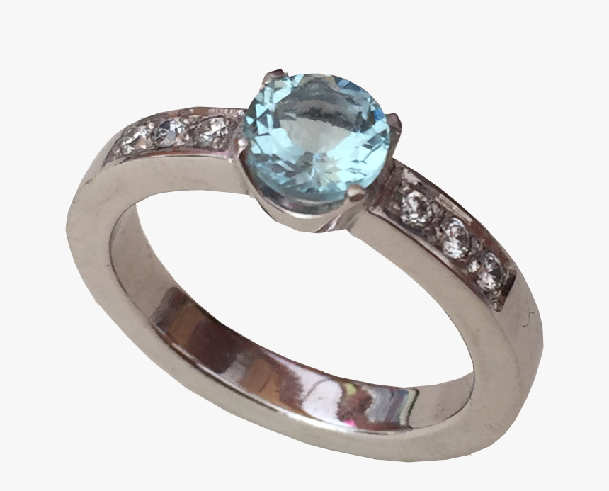 Anillos De Oro Blanco Cintillo, HD Png Download