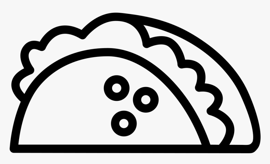 Mexican Taco Png Icon - Icono De Tacos Png, Transparent Png