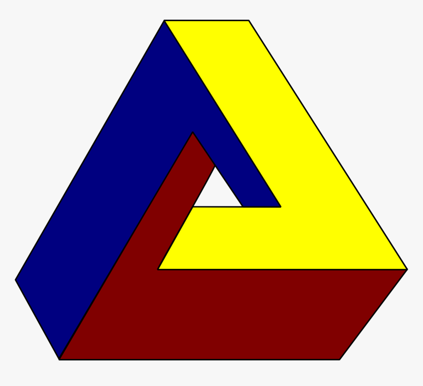 Ilusion Optica Del Triangulo, HD Png Download