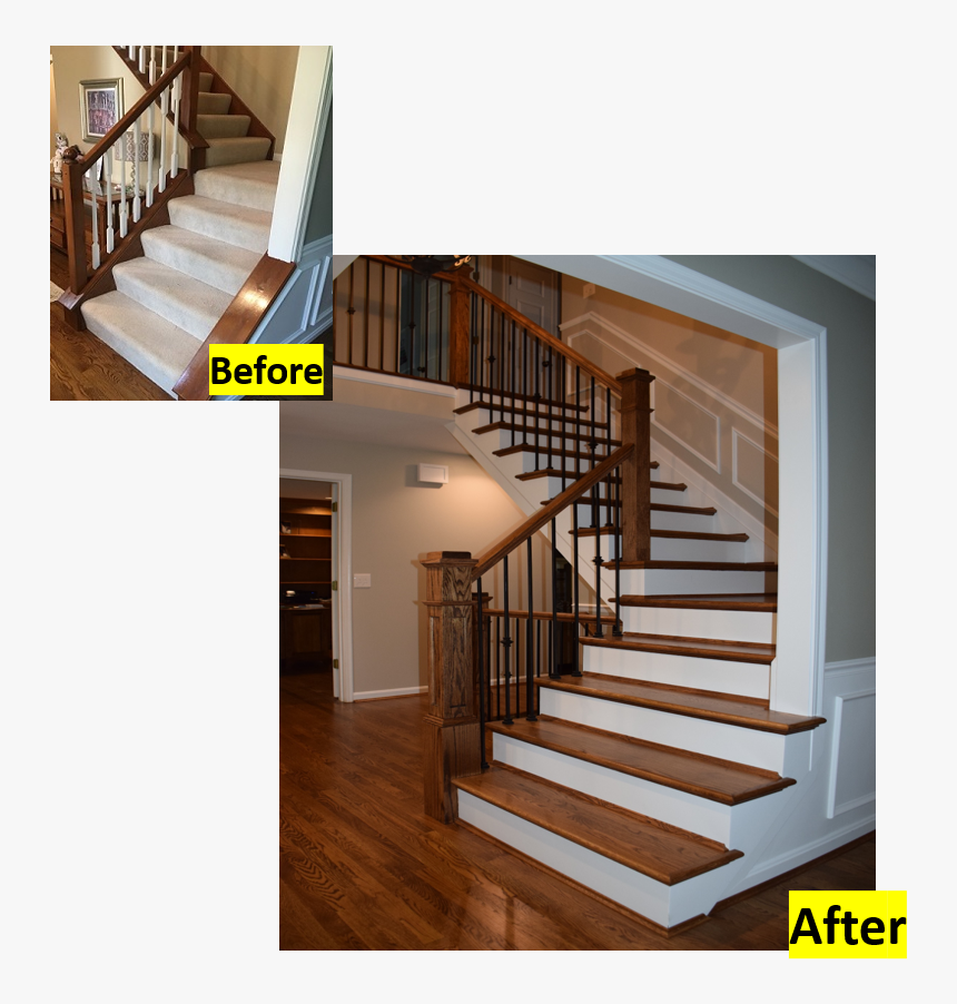 Stairway Before After - Biggest Loser, HD Png Download