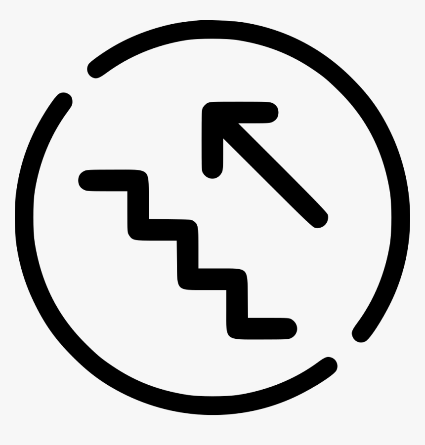 Icono Escalera Circulo, HD Png Download