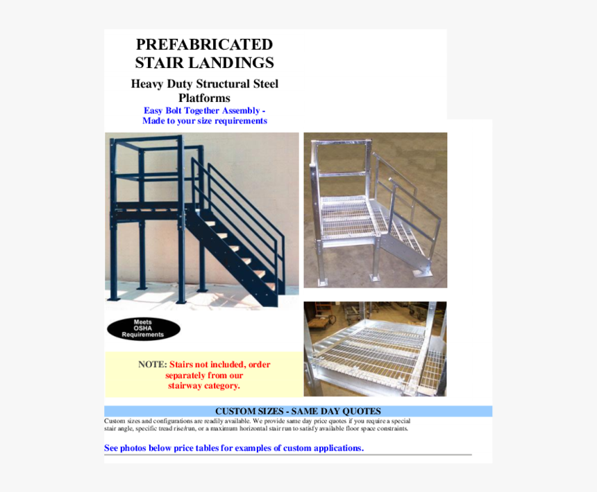 Steel Stair Landing, HD Png Download
