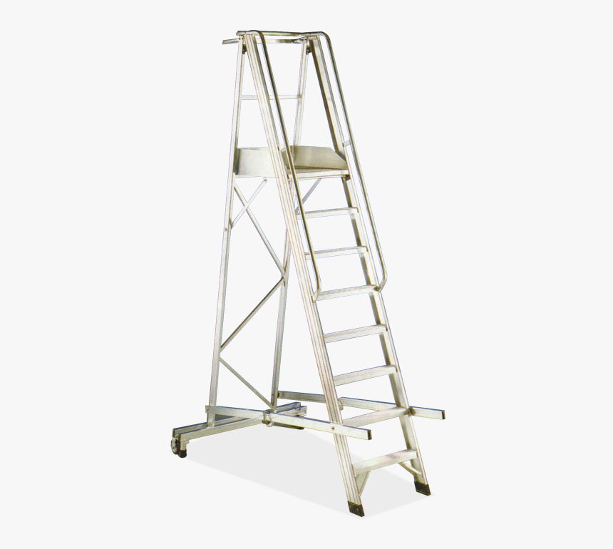 Stairway Bunk Folds Down To Cemeteries In Aluminum - Foldable Platform Ladder, HD Png Download