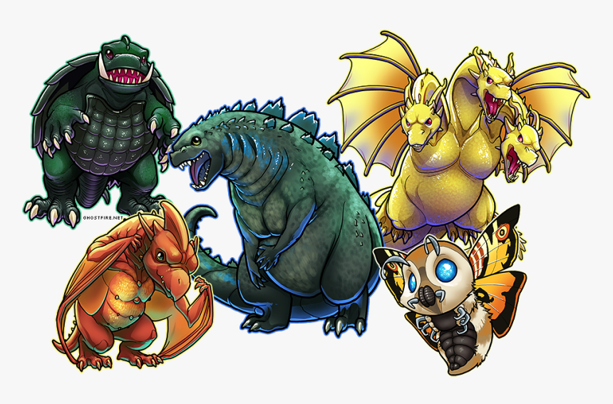 Transparent Gamera Png - Godzilla Mothra Rodan Gamera, Png Download