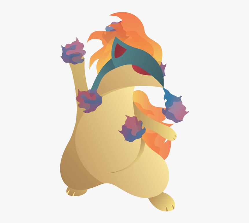 #156 Quilava Used Will O Wisp And Flamethrower In The - Illustration, HD Png Download