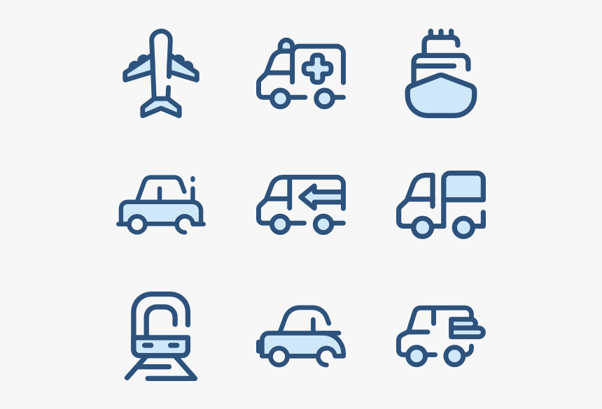 Essential Set - Icon Contact Vector Blue Png, Transparent Png