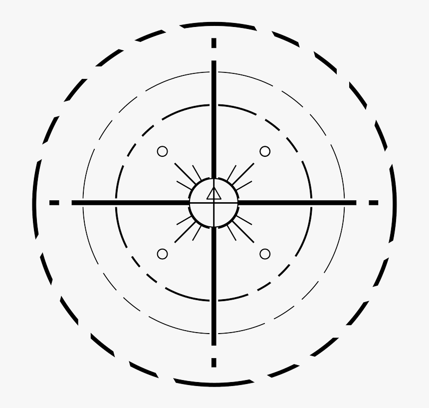 Crosshair Lineart Transparent - Circle, HD Png Download