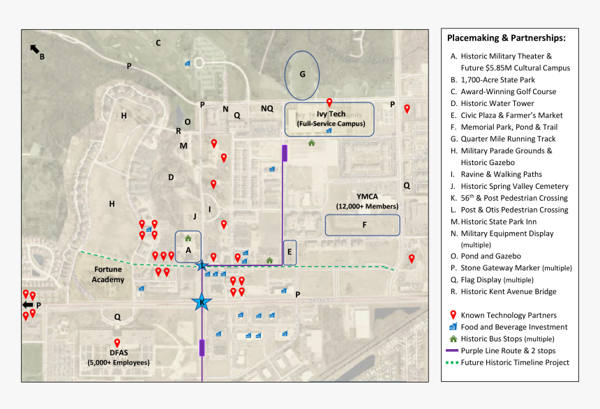 Fort Ben Tech And Placemaking Asset Map Full, HD Png Download