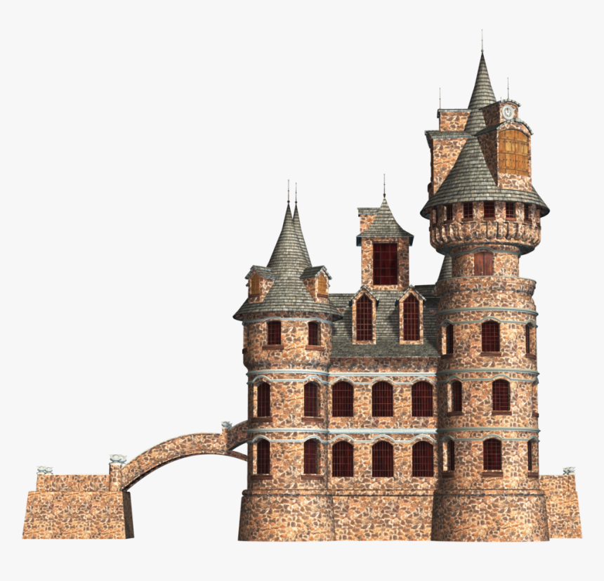 #castle #fort #building #foreground #background - Castle, HD Png Download