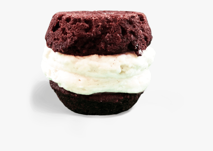 Chocolate Cake With Vanilla Buttercream Frosting Mini-cupcake - Sandwich Cookies, HD Png Download
