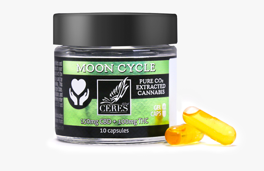 Moon Cycle Hash Oil Capsules 100mg, HD Png Download