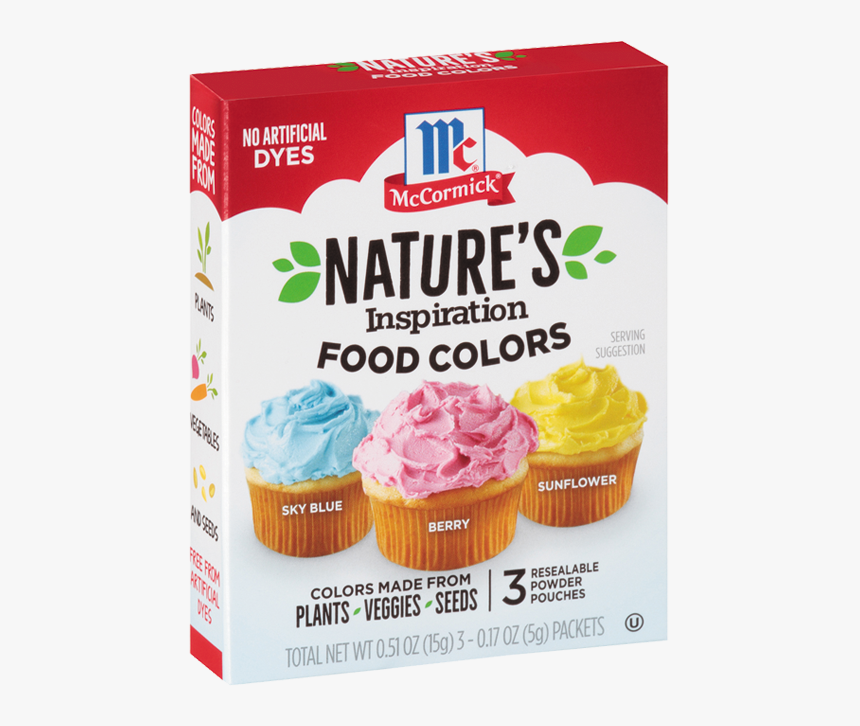 Mccormick® Nature S Inspiration Food Colors - Mccormick Artificial Color Ingredient, HD Png Download