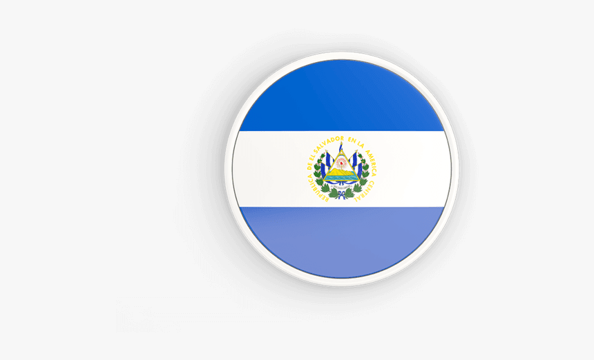 El Salvador Flag Circle Png, Transparent Png