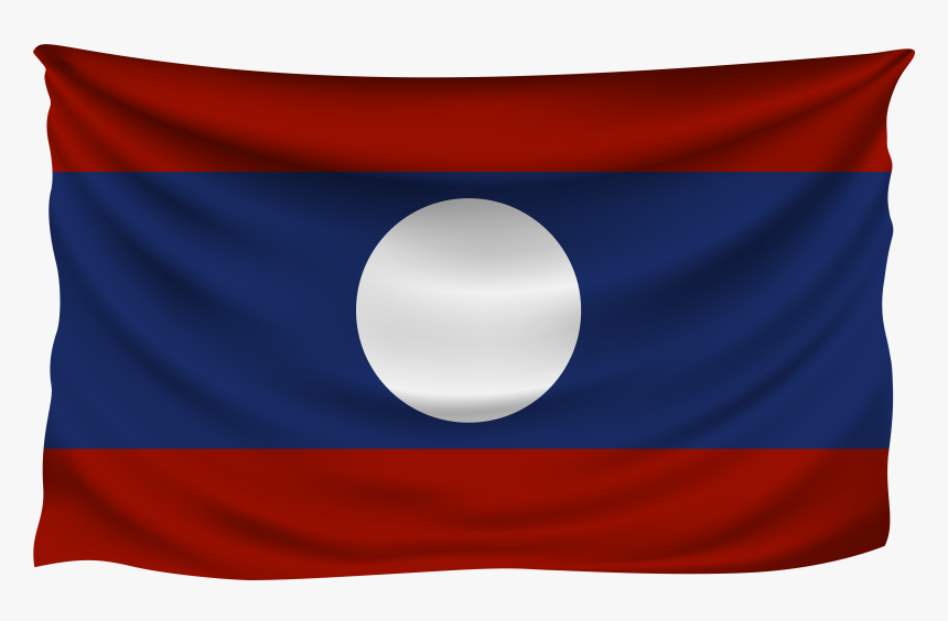 Download Wrinkled Clipart Photo - Flag Of Laos Png, Transparent Png
