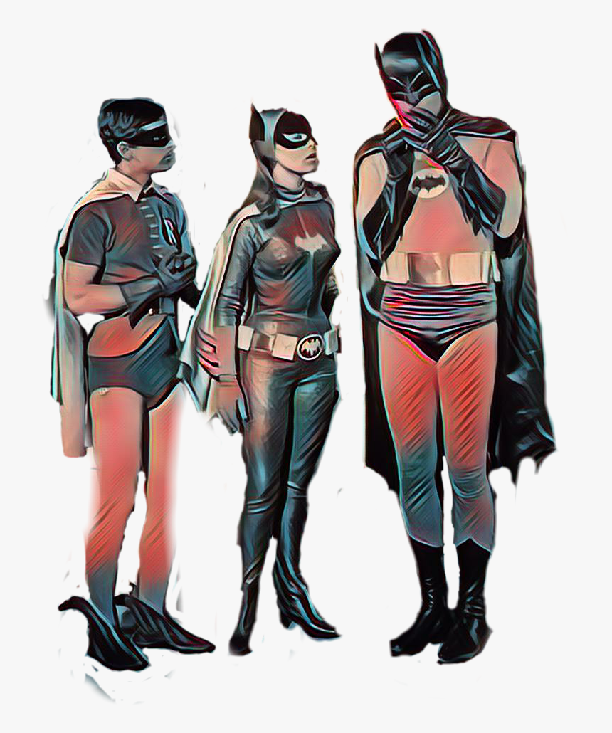 #vintage #superhero #batman #robin #batgirl - Batman Robin Vintage, HD Png Download